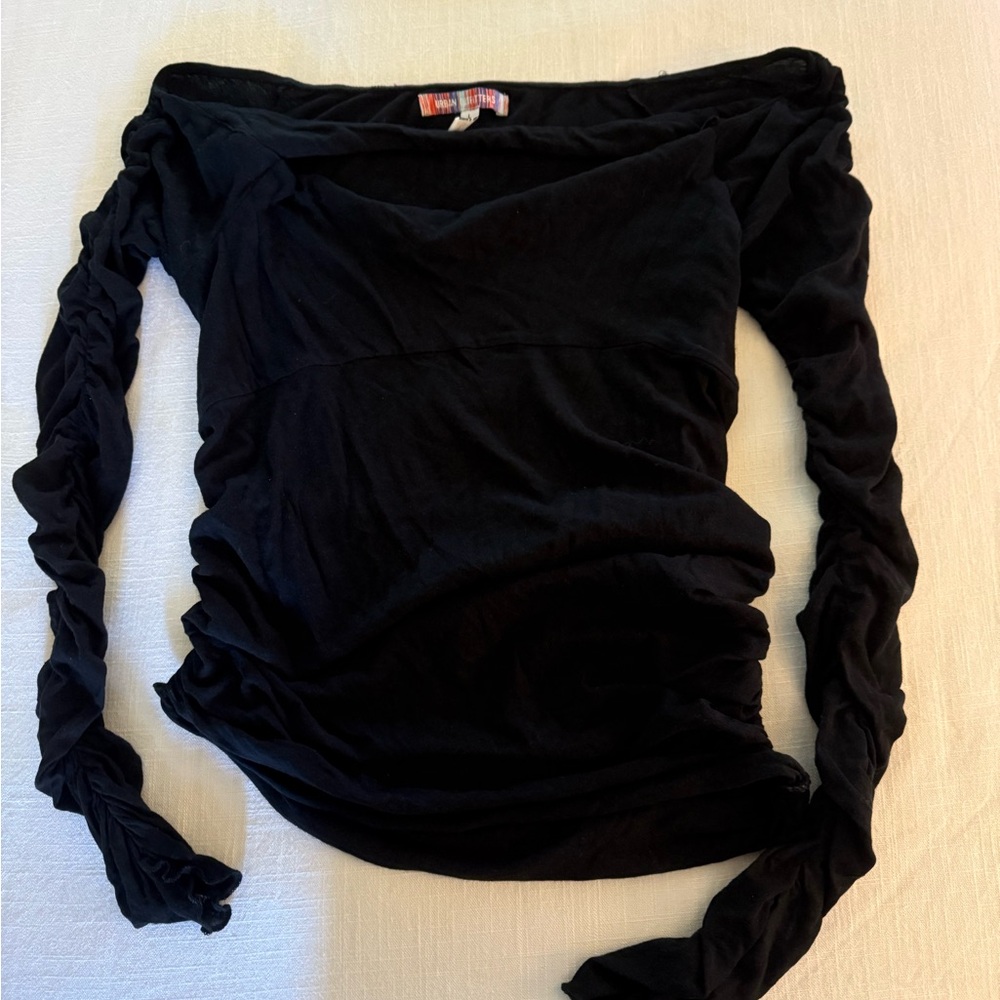 Urban Outfitters Black Off-Shoulder Top